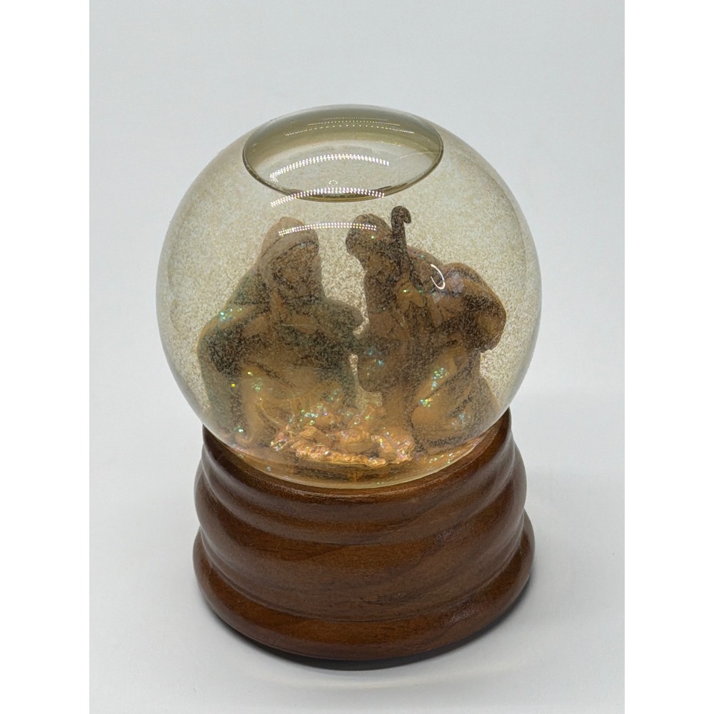 Vintage‎ 1989 Roman Inc Fontanini Nativity Glitterdome Musical Snow Globe 1041L